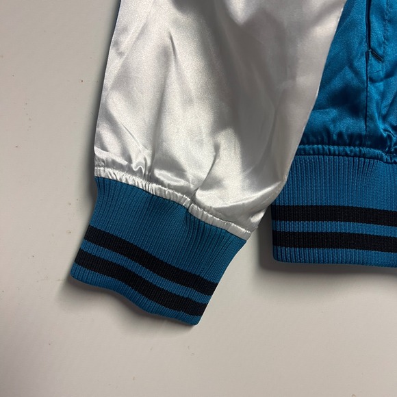 Reebok Jacksonville Jaguars NFL Satin Bomber Jacket L Teal White Mens L - Picture 9 of 15